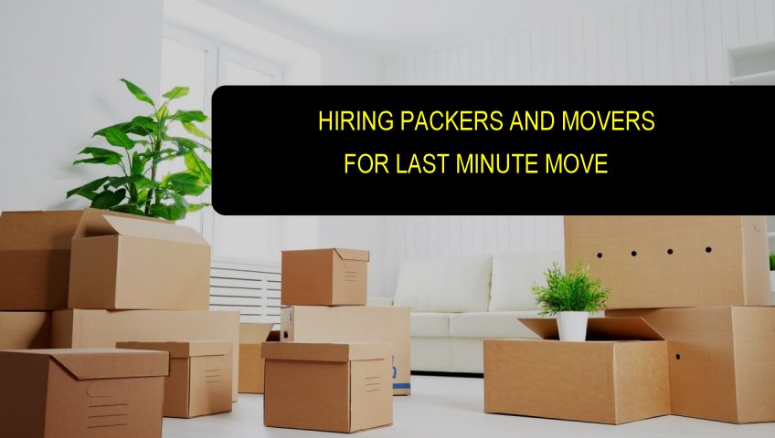 Last Minute Moving Service In Gurgaon